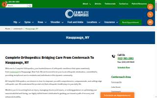 Complete Orthopedics of Hauppauge website