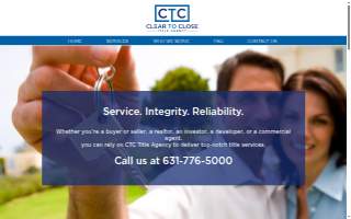 CTC Title Agency website