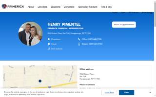 Henry Pimentel: Primerica - Financial Services website