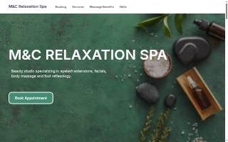 M&C Relaxation Spa website