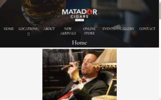 Matador Cigars website