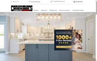 Consumers Kitchens & Baths website