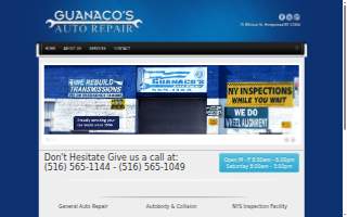 Guanaco's Auto Repair website