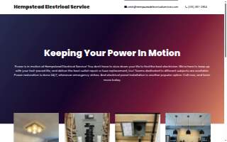 Hempstead Electrical Service website