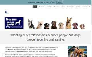 Nassau Dog Training Club of Hempstead website