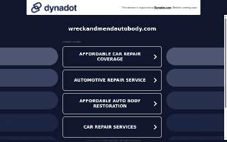 Wreck & Mend Auto Body website