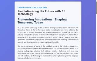 CETech website