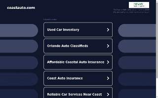 Coast Auto website