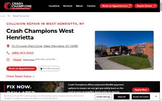 Crash Champions Collision Repair West Henrietta website