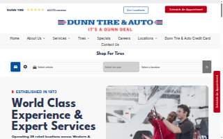 Dunn Tire website