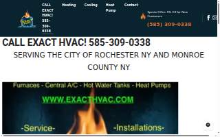 Exact HVAC Heating and Cooling website
