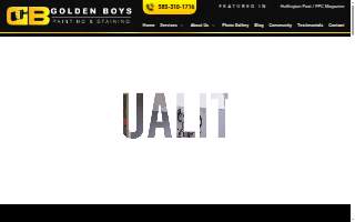 Golden Boys Painting website