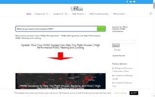 High Performance Heating & Air Conditioning website