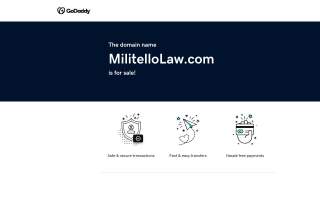 Militello Law Firm website
