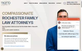 Trotto Law Firm, P.C. of Henrietta website
