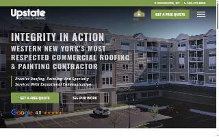 Upstate Roofing & Painting website