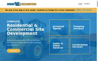 Vendi Excavating Inc of Henrietta website