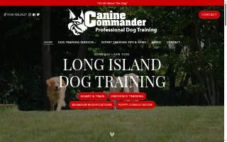 Canine Commander Dog Training website