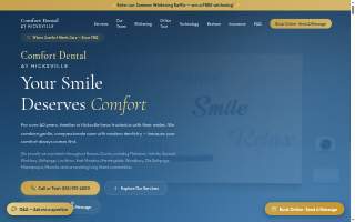 Comfort Dental at Hicksville website