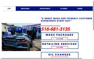 Hicksville Car Wash & Oil Changes website