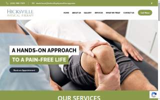 Hicksville Physical Therapy website