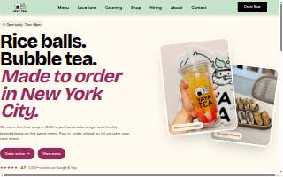 Yaya Tea Hicksville website