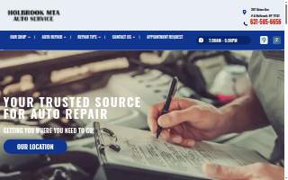 Holbrook MTA Auto Service website
