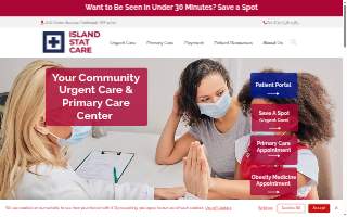 Island Stat Care of Holbrook website
