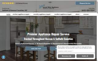 Island Wide Appliance of Holbrook website