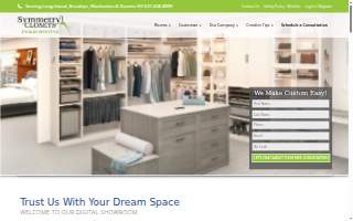 Symmetry Closets website