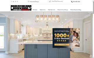 Consumers Kitchens & Baths website