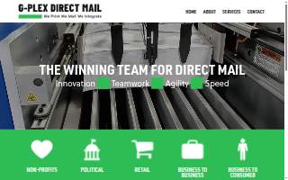 G-Plex Direct Mail website