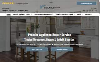 Island Wide Appliance of Holtsville website