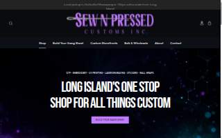 Sew N Pressed customs website