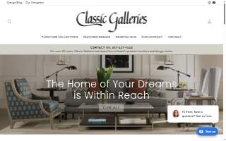 Classic Galleries Furniture website