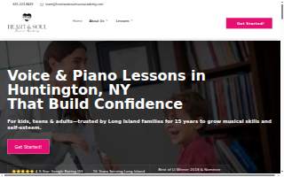 Heart and Soul Music Academy website