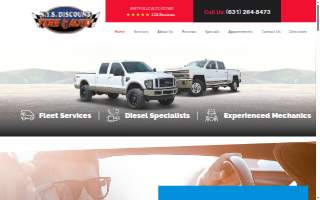 NYS Discount Tire of Huntington website