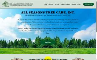 All Seasons Tree Care, Inc. website