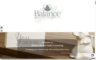 Balance Mental Health Counseling, PLLC website
