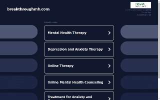 Breakthrough Mental Health Counseling PLLC website