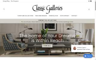 Classic Galleries Furniture website