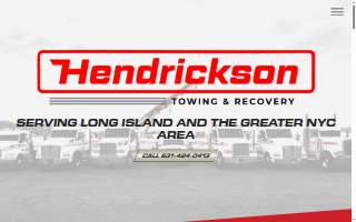 Hendrickson Towing and Recovery of Huntington Station website