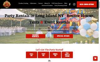 POP Party Rental of Huntington Station website