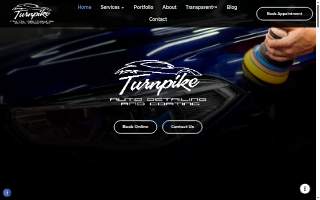 Turnpike Auto Detailing website