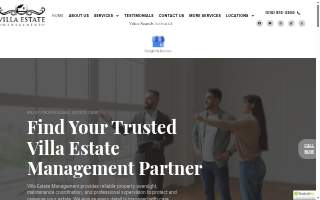 Villa Estate Management website