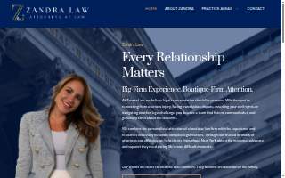 Zandra Law, PLLC of Huntington website