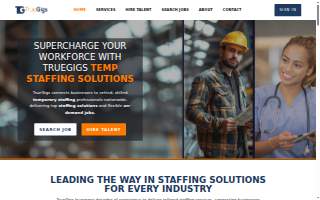 TrueGigs Inc - Temporary Staffing Solutions Agency of Huntington website