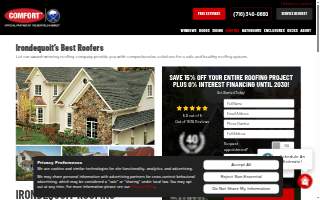 Comfort Windows & Doors of Irondequoit website