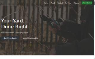 EJ Lawn & Landscape website