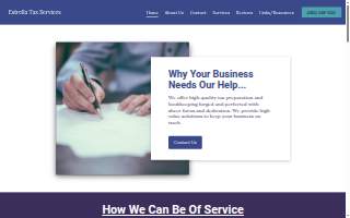 Estrella Tax Services website